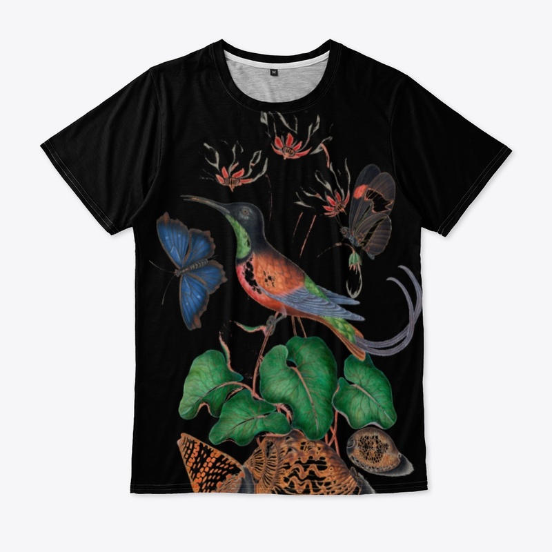 nature tshirt with animal and bird