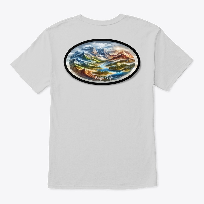 Foreign Life Mountains and River