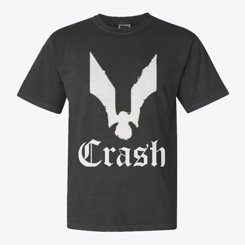 Cy Hawk Crash Black T-Shirt Front
