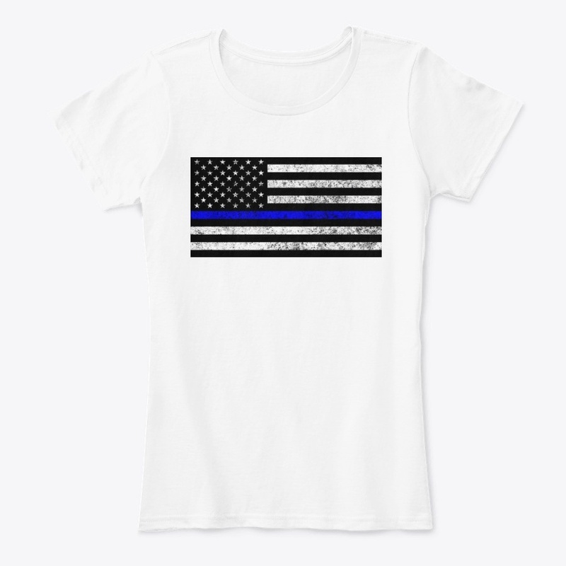 Blue Lives Matter Flag Premium Tee