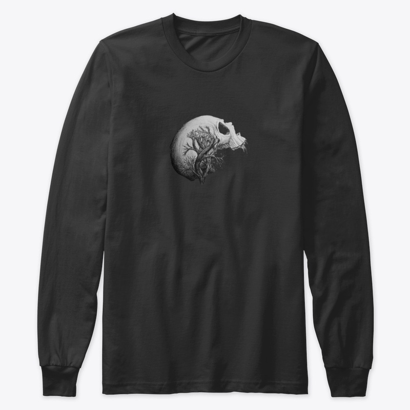 Skull "thinking" tree Clothing and Print