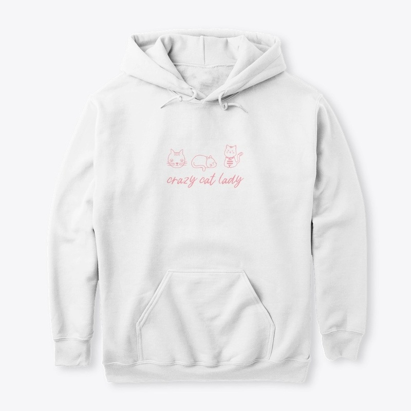 CRAZY CAT LADY SLOUCHY TEE / HOODIE