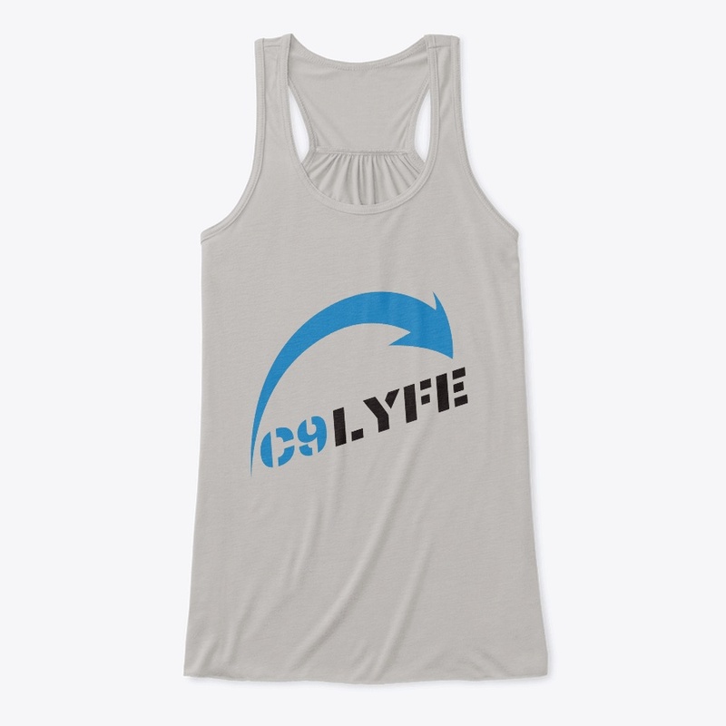 Womens Flowy Tank Top- Black Logo