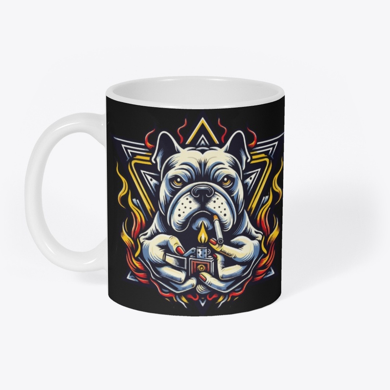 smoking dog