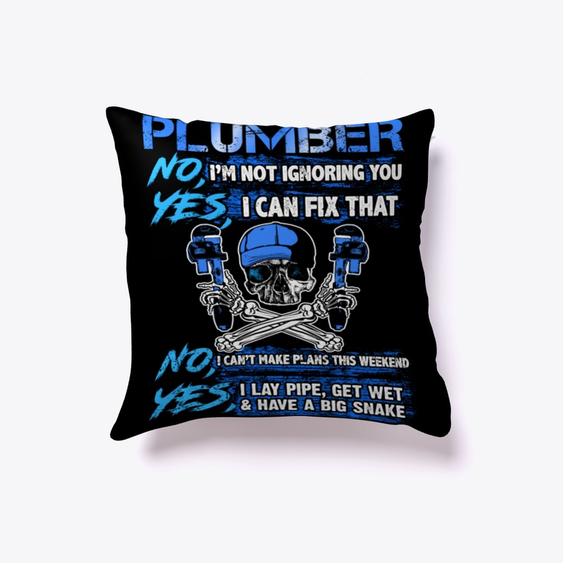 Plumber, Lay Pipe Get Wet Have Big Snake