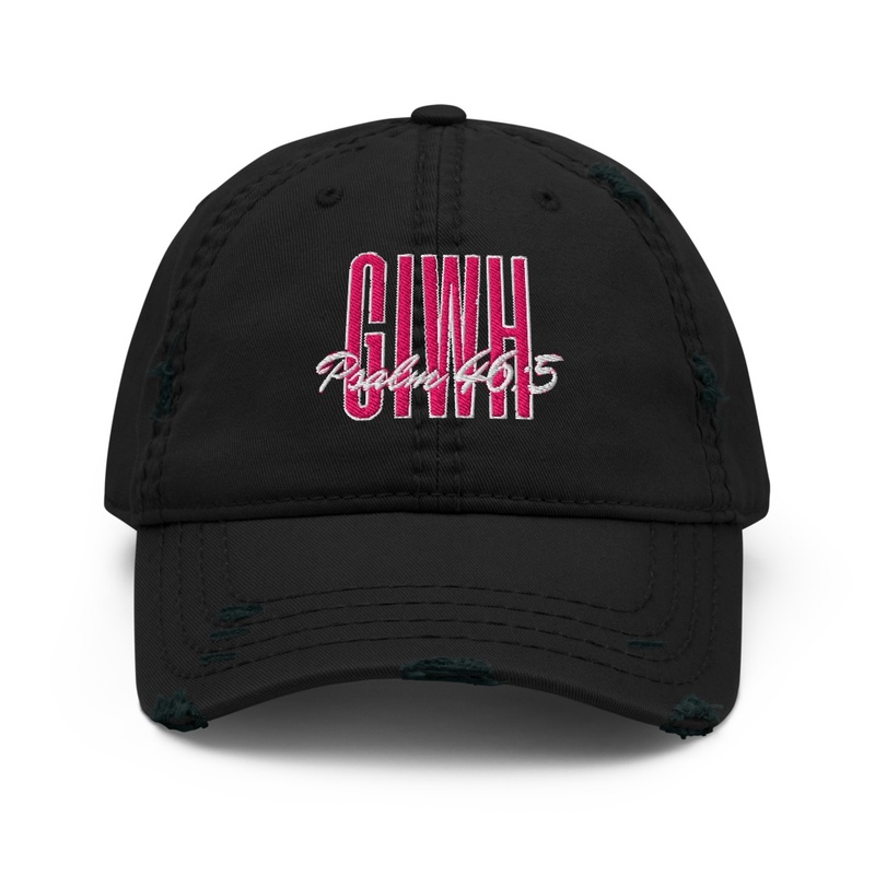 God is Within Her Distressed Hat