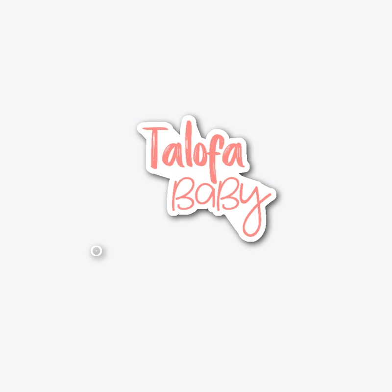 Talofa Baby (Coral Lettering)