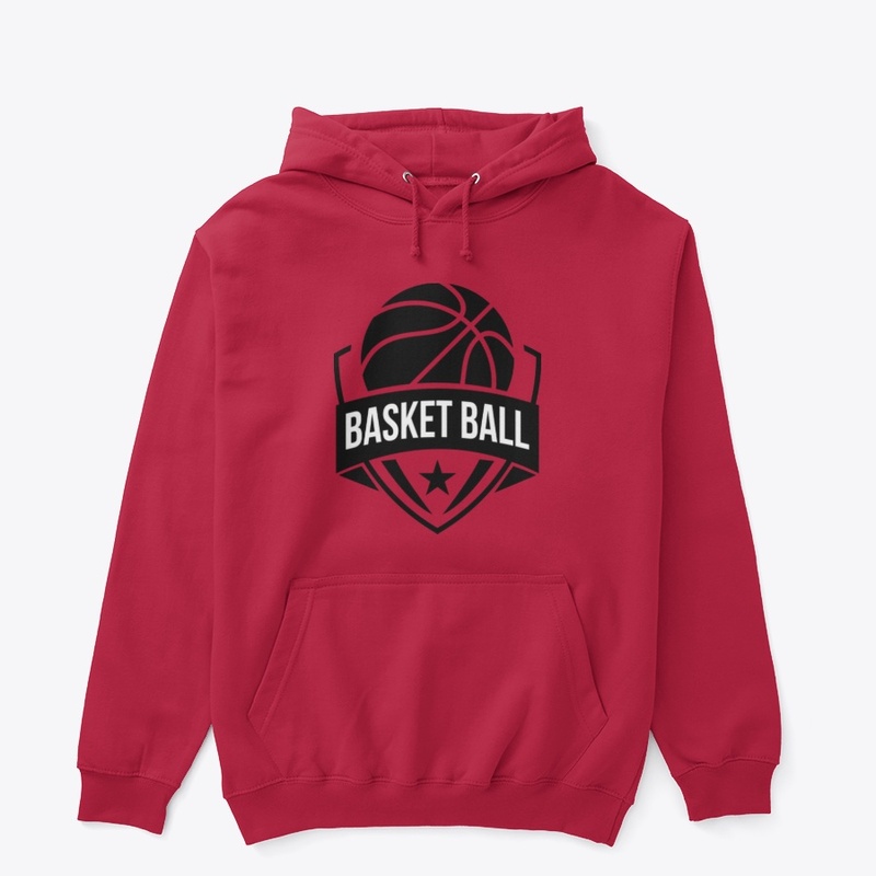 Black and White Basketball Logo