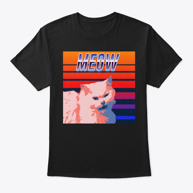 cat retrowave 80s