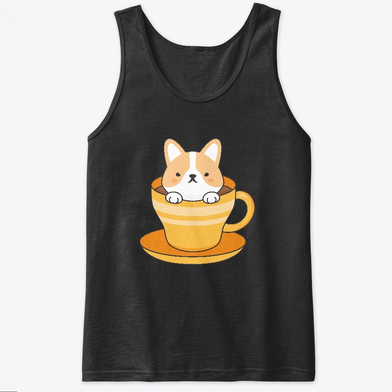 Corgi Teacup Kawaii