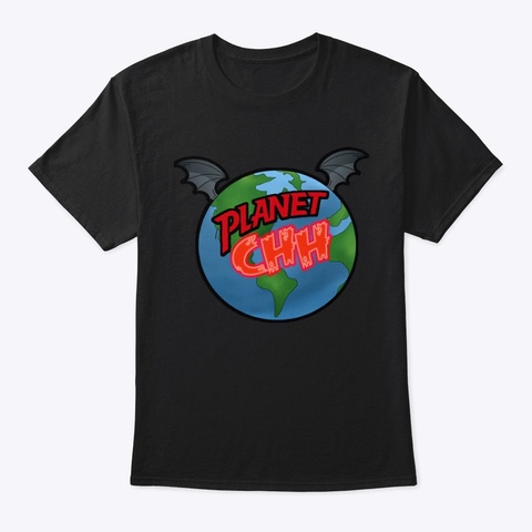 Planet Chhh Black áo T-Shirt Front