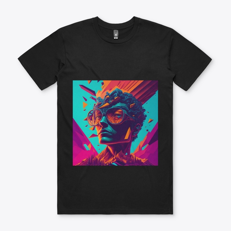 Futuristic 3D Sunglass Man Design
