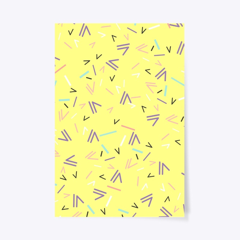 colorful yellow patern