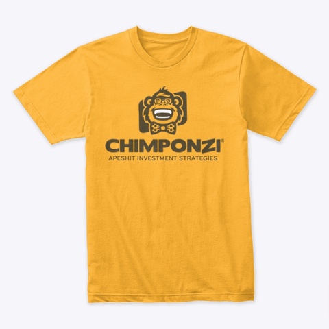 Chimponzi Tees Gold T-Shirt Front