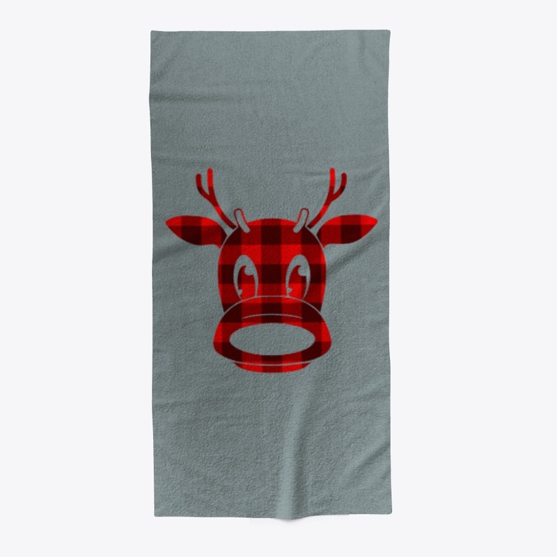 CHRISTMAS PLAID MOOSE