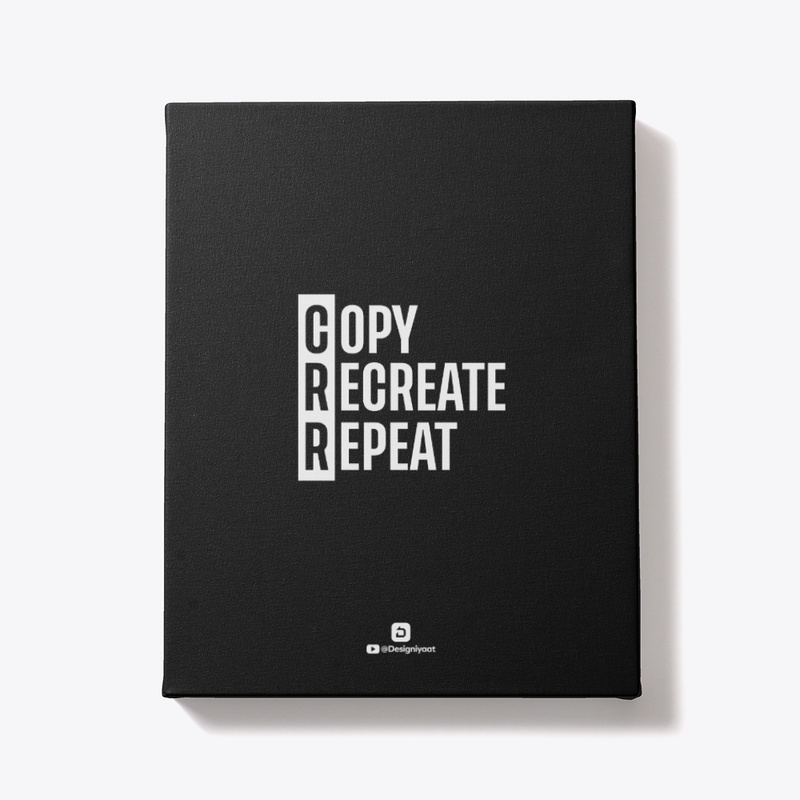 Copy, Recreate, Repeat Black Shirt