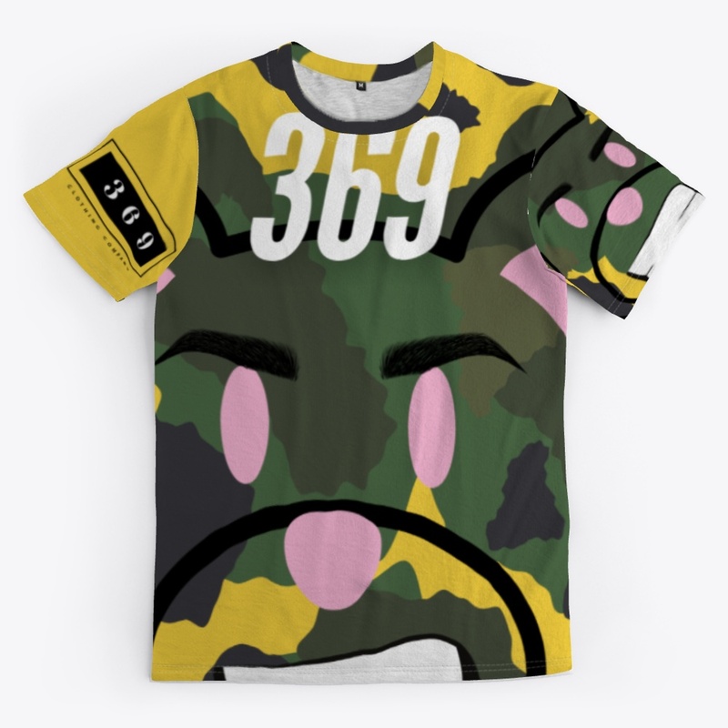 369 Camo Bear - AOP Unisex Tee