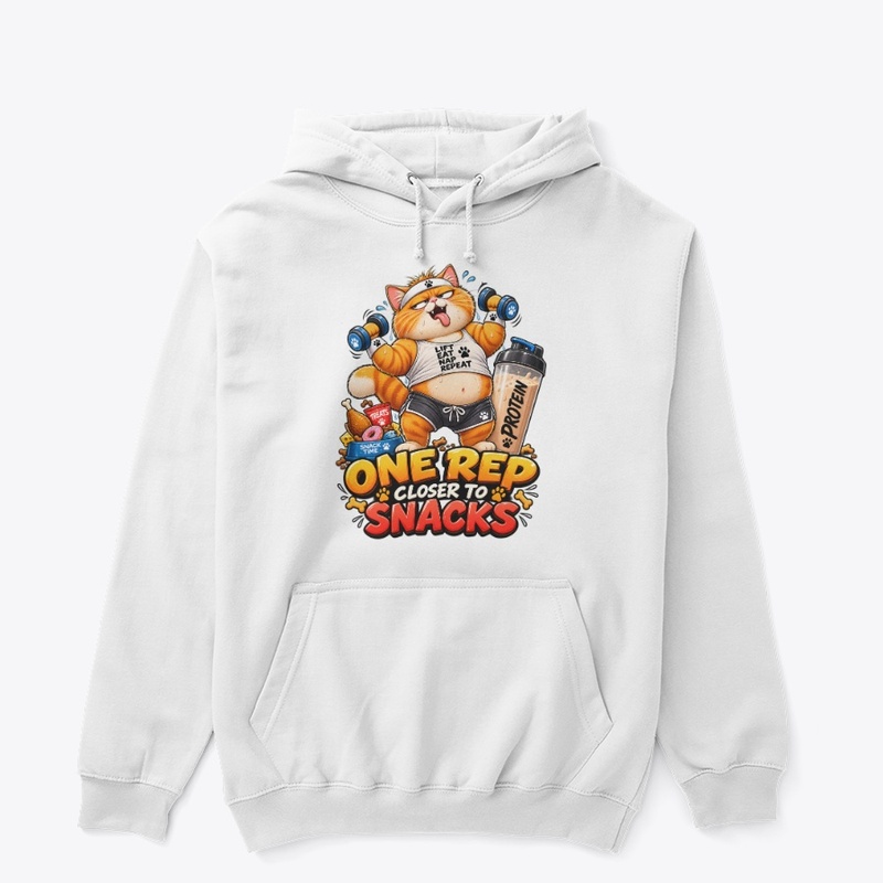 One Rep Closer to Snacks Funny Cat Gym 