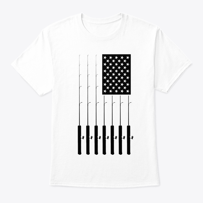 American Flag Fishing Design.