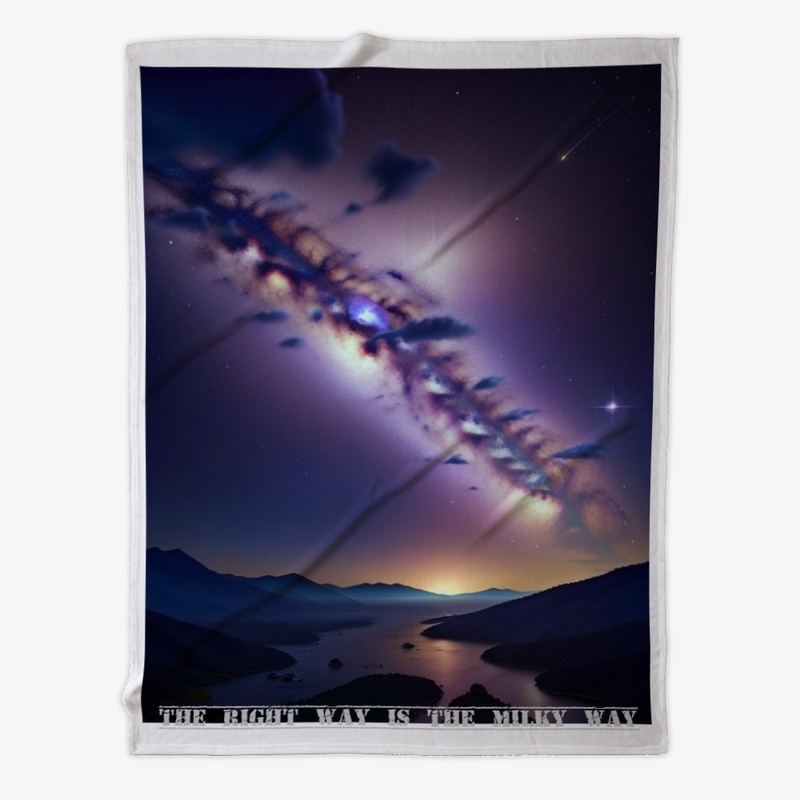 Milky Way in the dark night