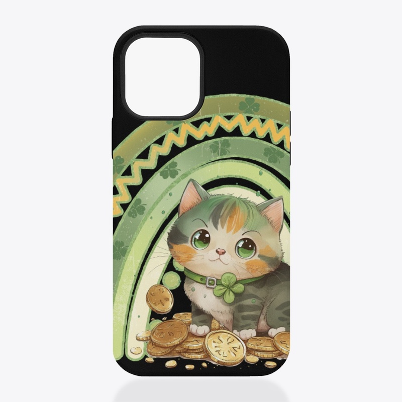 St pattys rainbow Happy go lucky cat