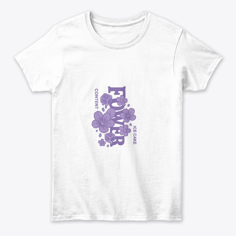Frozen Bloom" – Aesthetic Flower t-Shirt