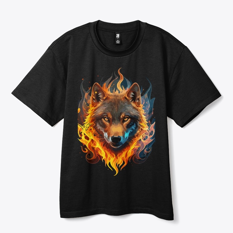 T-shirts Fire Lion