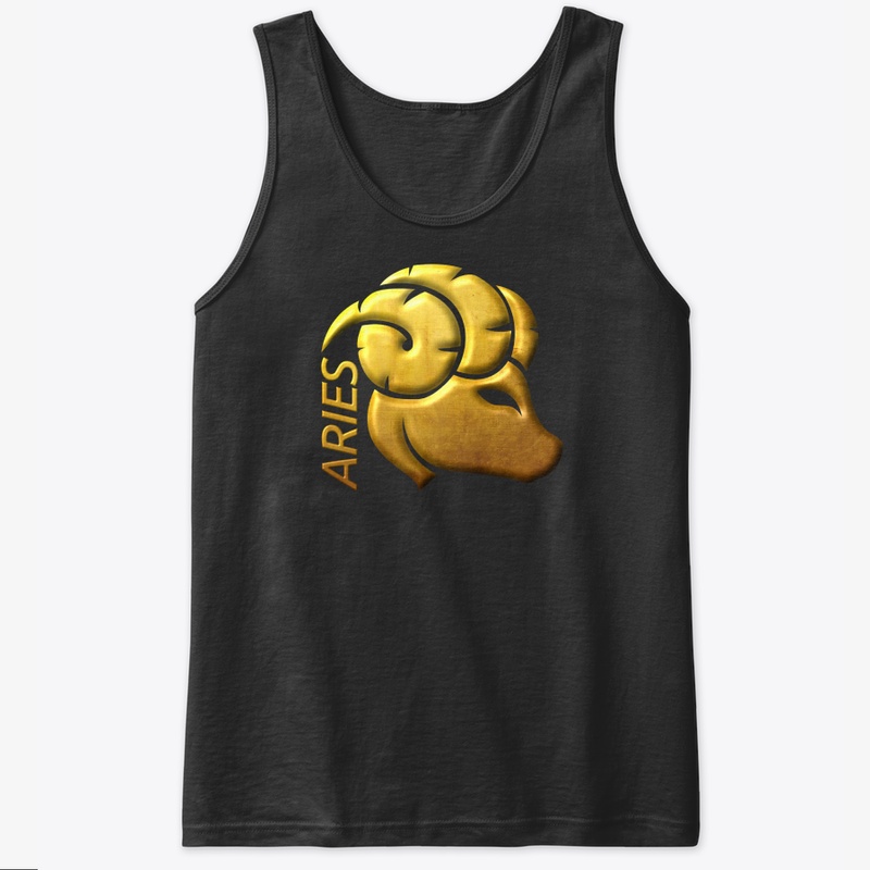 Golden Aries Zodiac Sign Hoodie Relief S