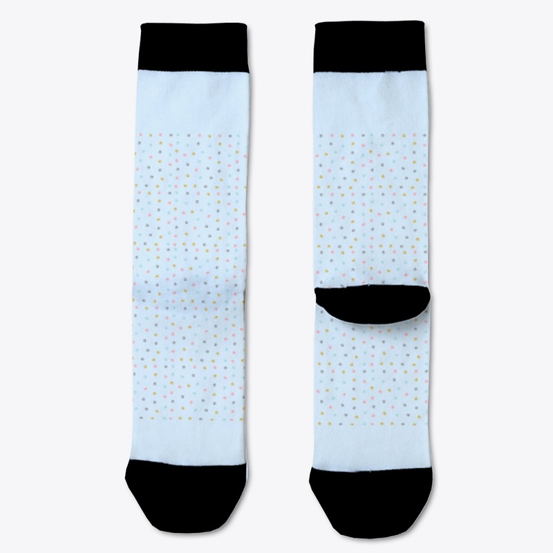 Cute colorful cat paws lovers pattern