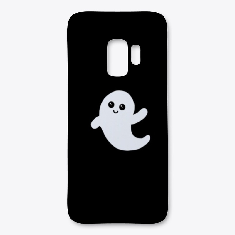 Cute waving ghost for halloween