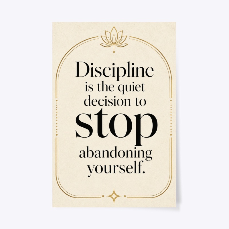 Stop Abandoning Yourself Print