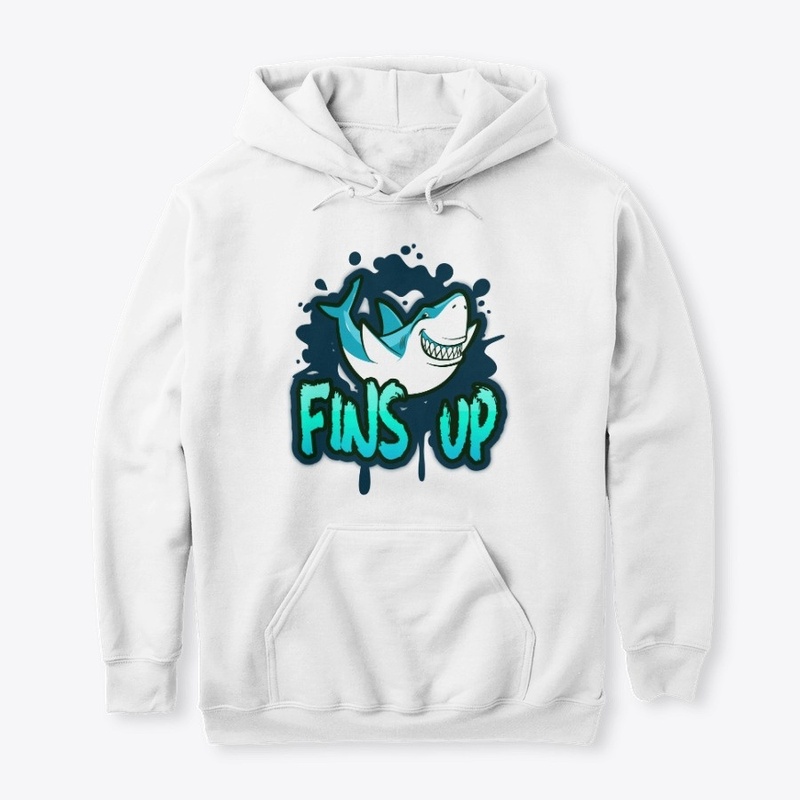 fins up
