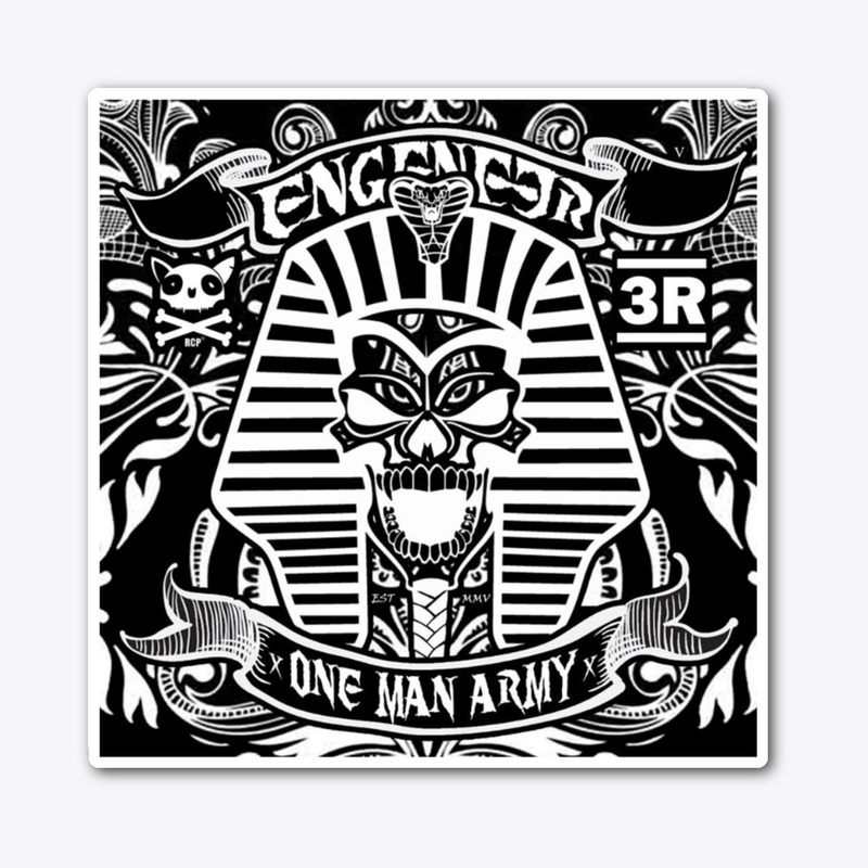 One Man Army Album Sticker