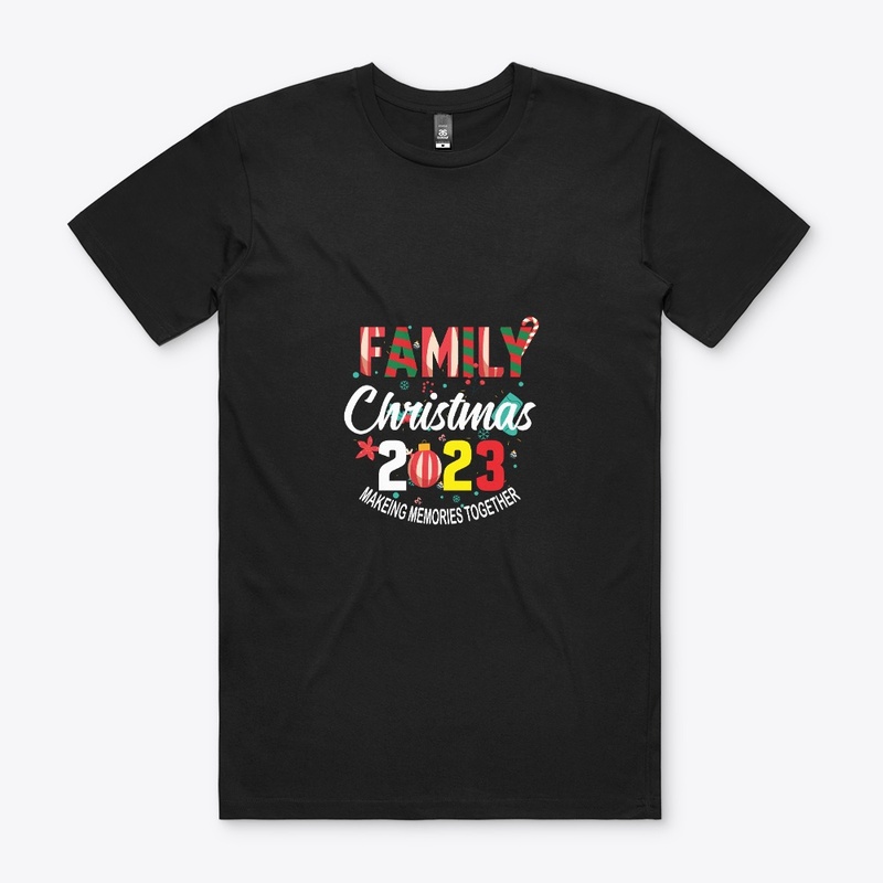 Family christmas 2023 vector design 