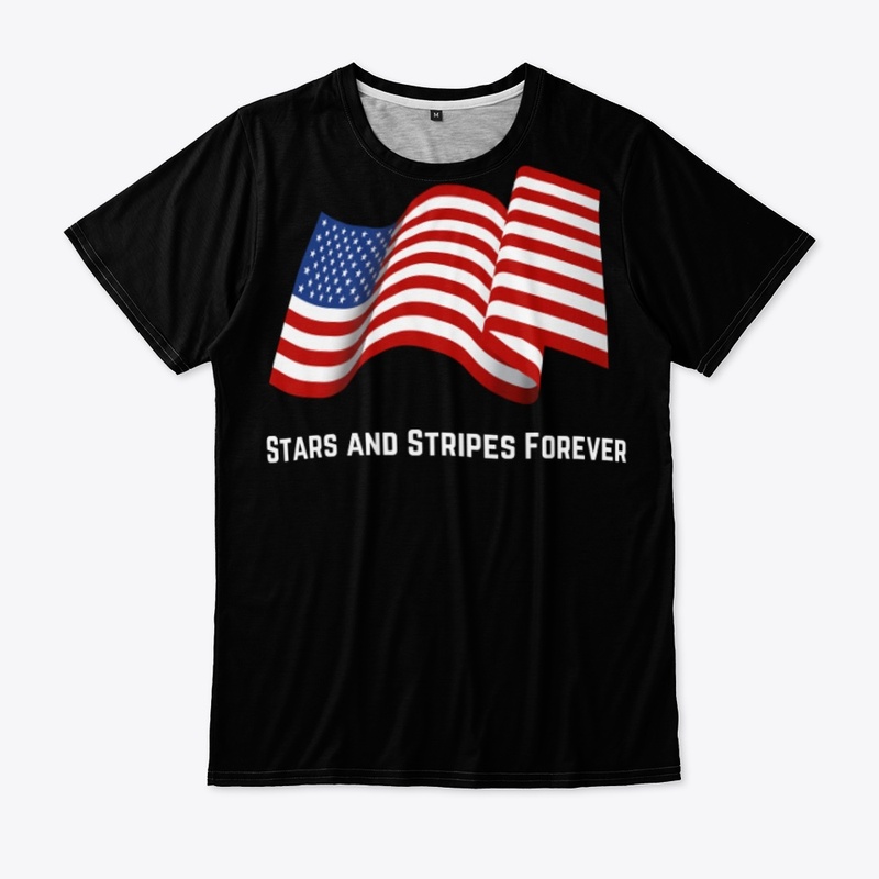 USA black T-shirt