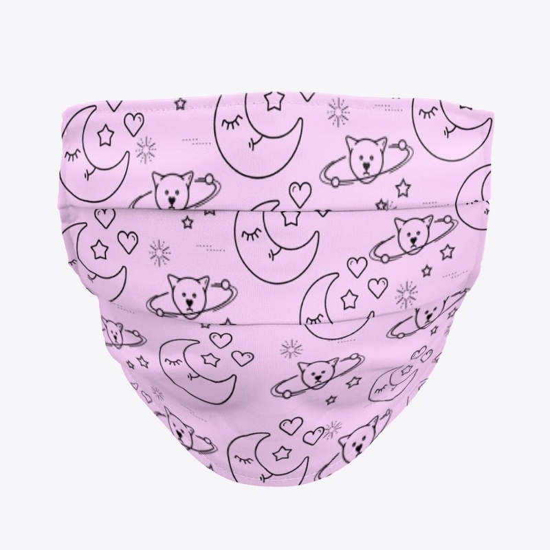 Space cloth face mask & neck gaiter