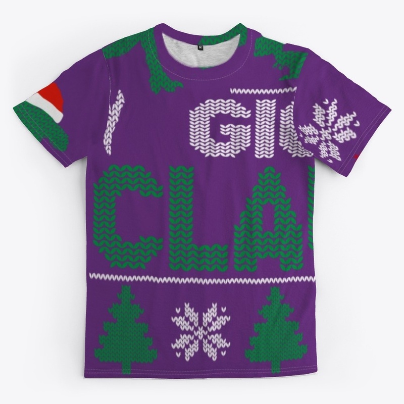 Funny Gigi Claus T-rex Christmas T-Shirt