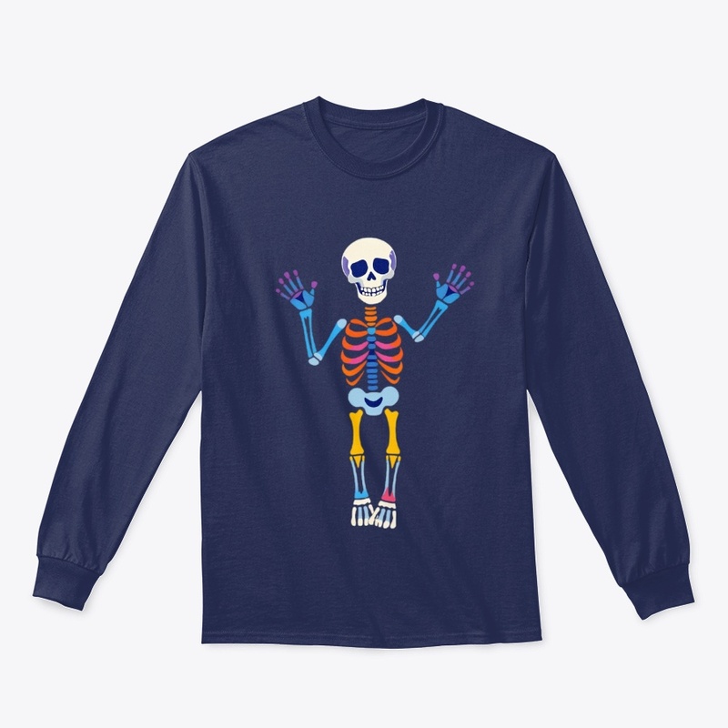 Rainbow Skeleton Vibes Tee