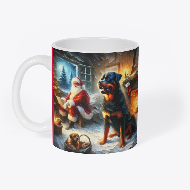 Rottweiler & Santa