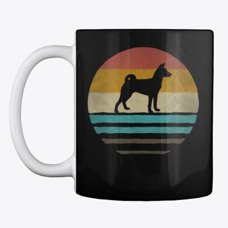 Retro Vintage Basenji Dog Gift
