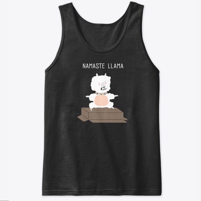 Funny Yoga namaste llama