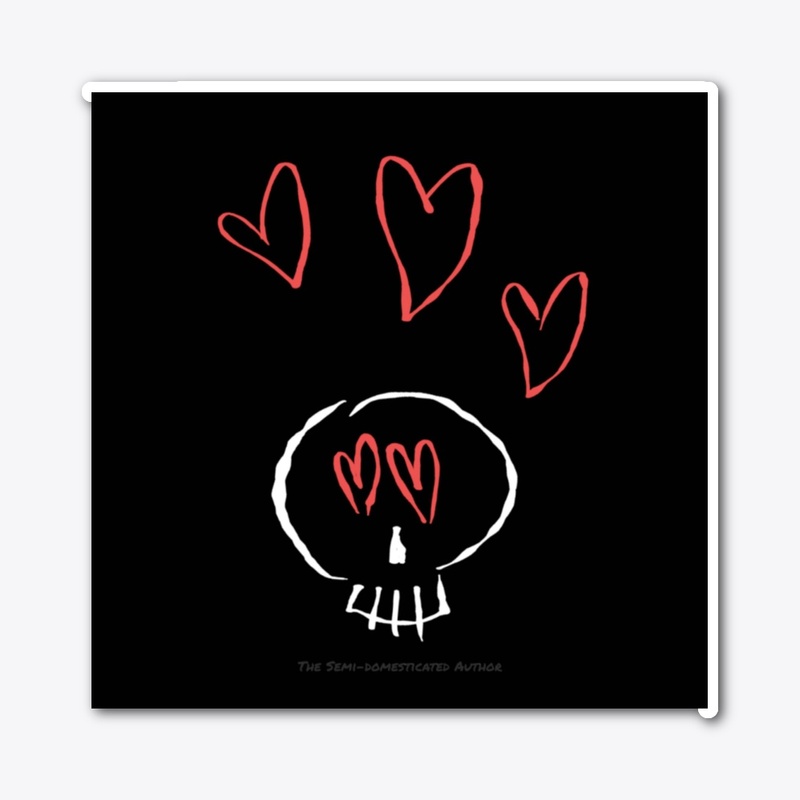 Heart-eyed Skull
