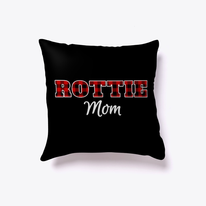 Rottie Mom Buffalo Lumberjack Red Plaid 