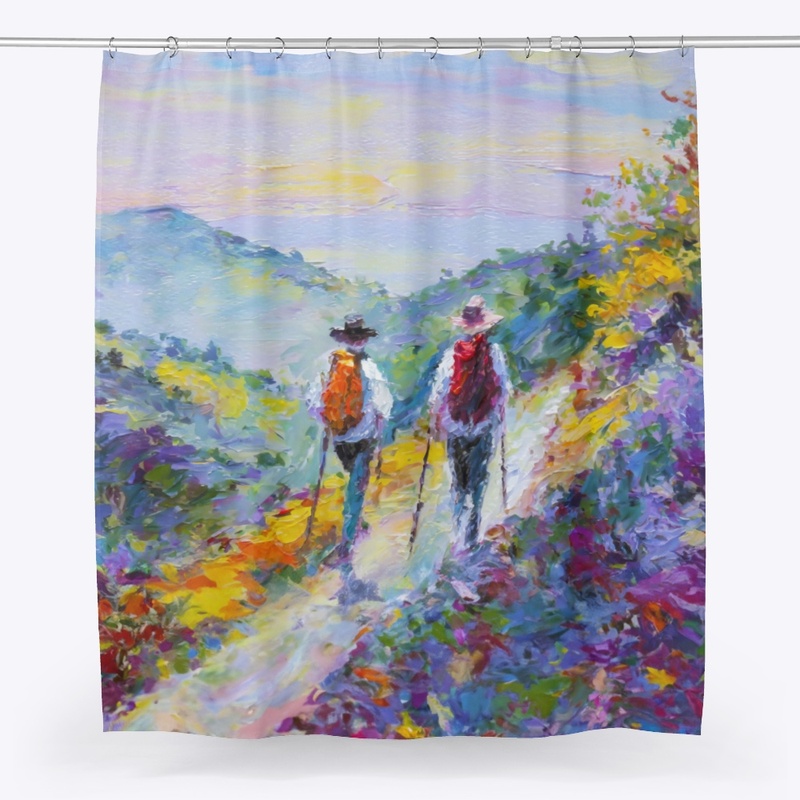 Hiking in the Blue Ridge Mountains Art