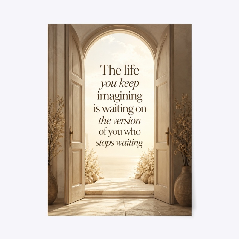 Stop Waiting Wall Art