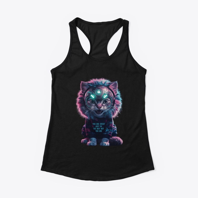 Unleash Your Inner , Lion Mask Cat Print