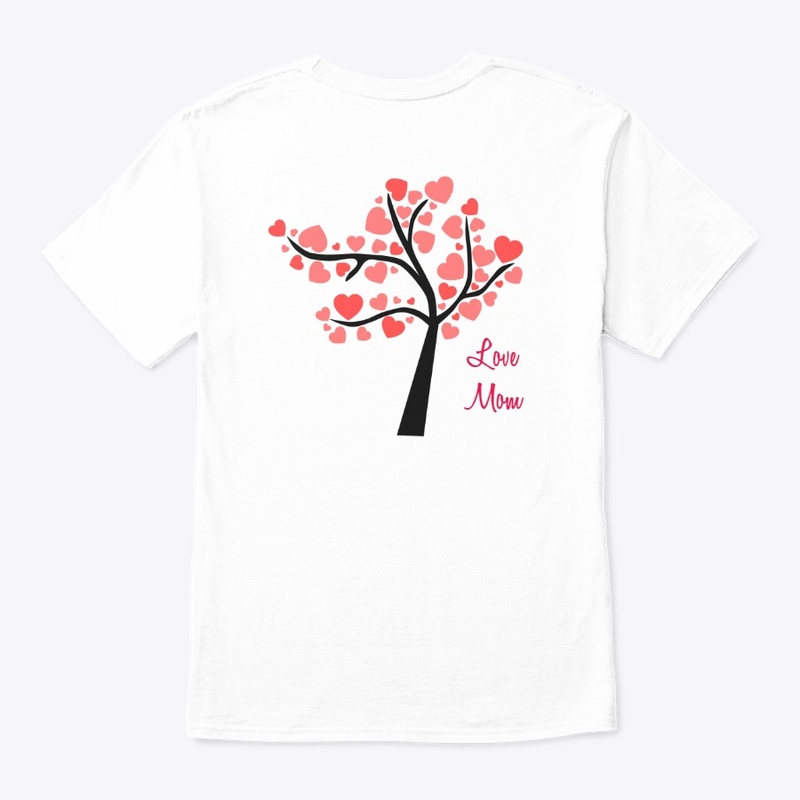 The heart in Tree leaf designed