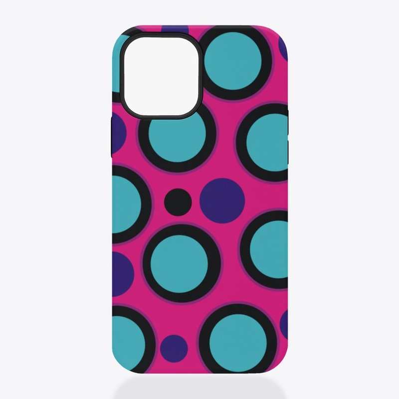 Cute Magenta circle Phone case