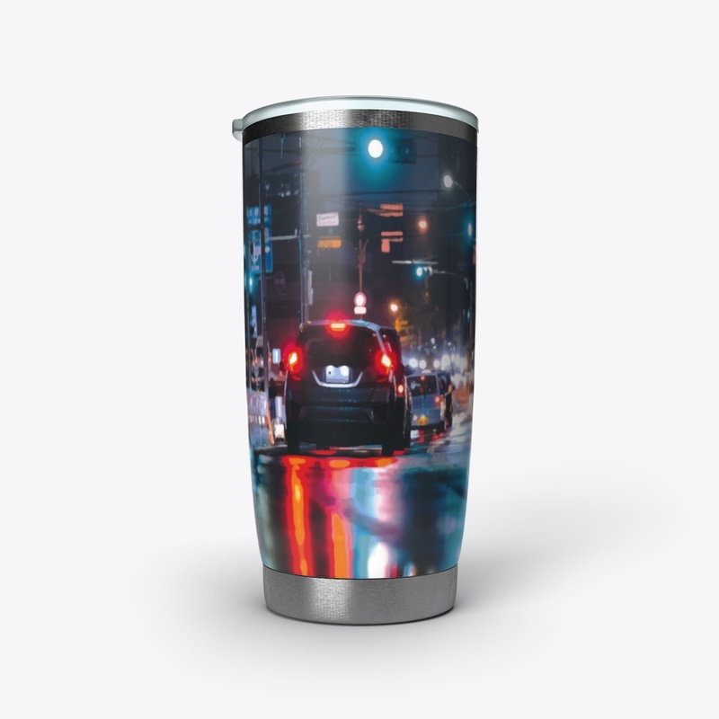 Modern Night City Art