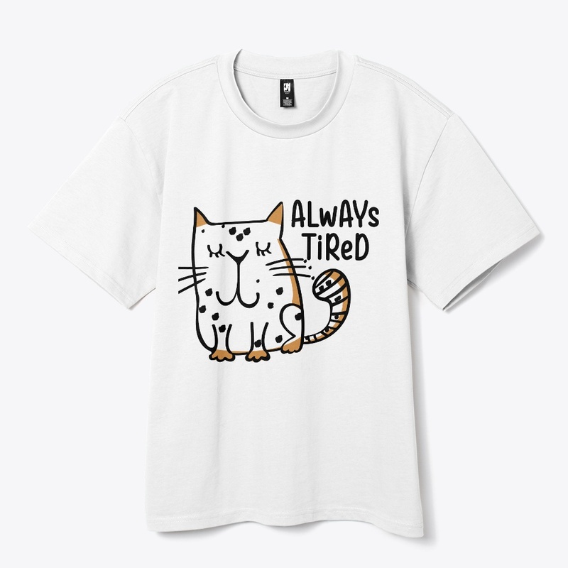 Always tired and sleepy cat